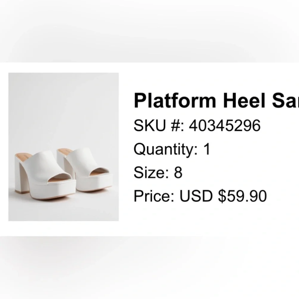 torrid White Platform Mule Heels - Picture 5 of 5